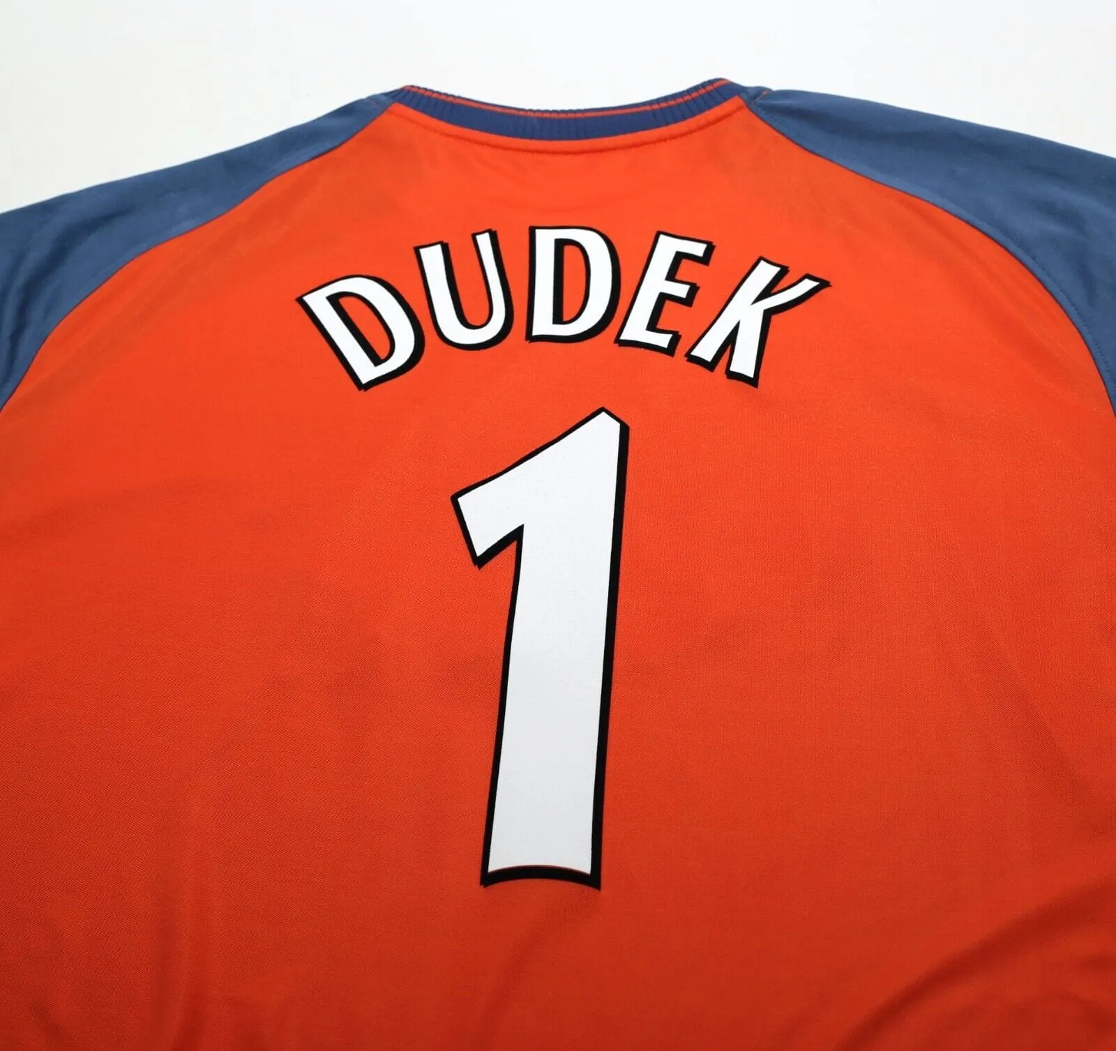 2003/04 Dudek #1 Liverpool Vintage Reebok GK Football Shirt (XXL)