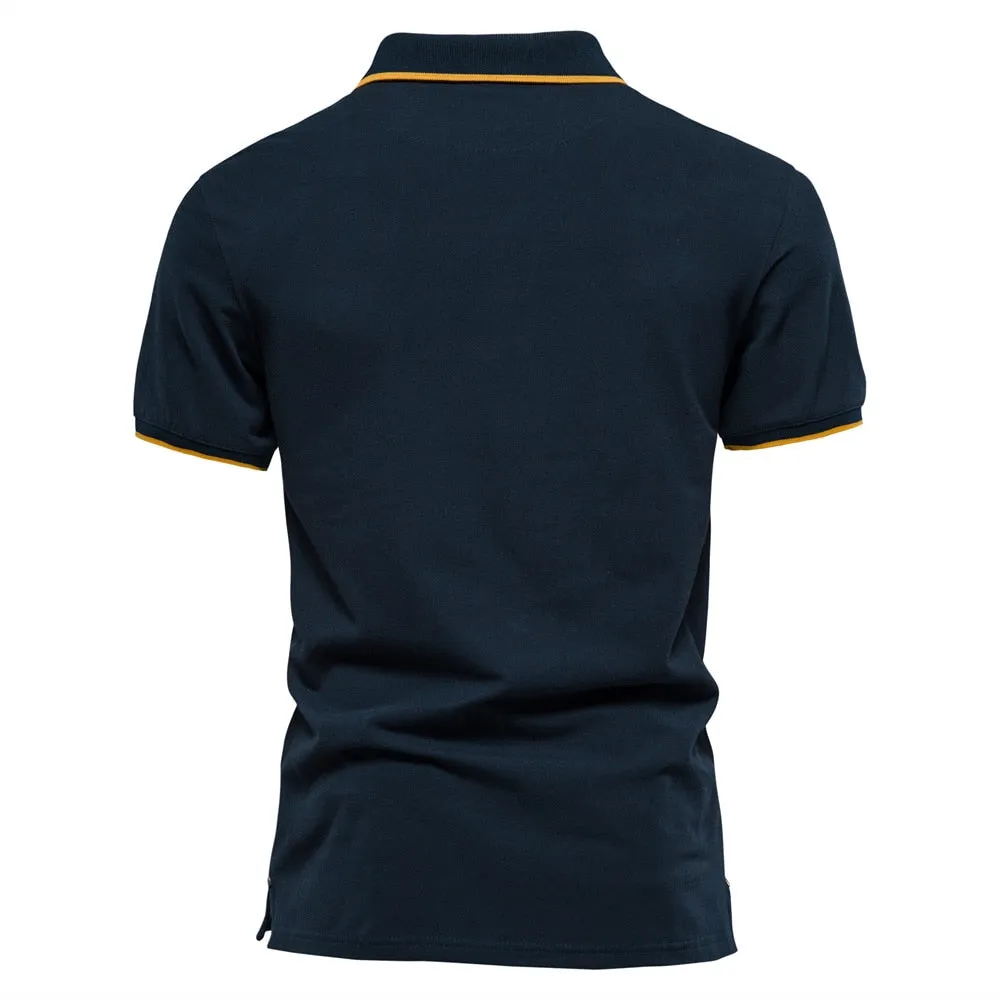 Angelo Ricci™ Brand Cotton Business Style Polo Shirt