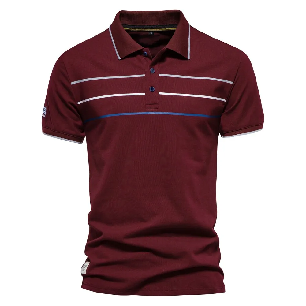 Angelo Ricci™ Brand Cotton Business Style Polo Shirt