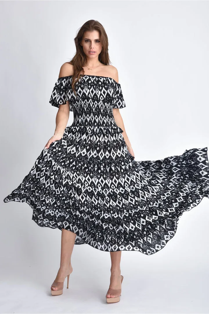 ANNETTE RUFFLE MAXI DRESS