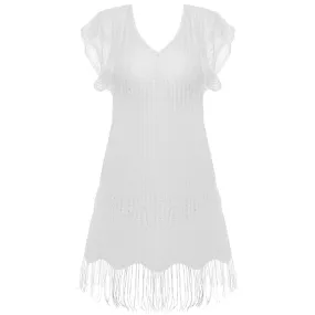 Antheia White Tunic Beach Cover-Up - Fantasie Swim