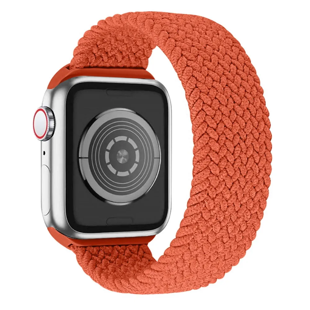 Apple Watch (45mm) elastic watch strap - Orange Red / Size: XL