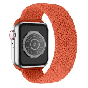 Apple Watch (45mm) elastic watch strap - Orange Red / Size: XL