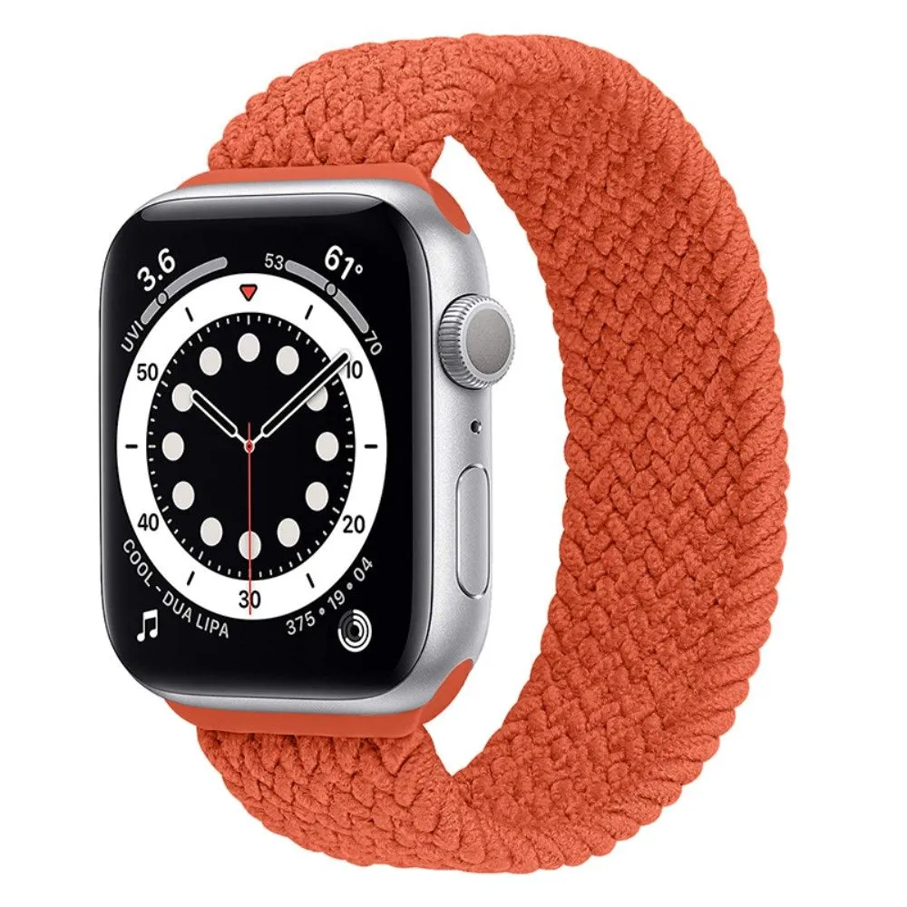 Apple Watch (45mm) elastic watch strap - Orange Red / Size: XL