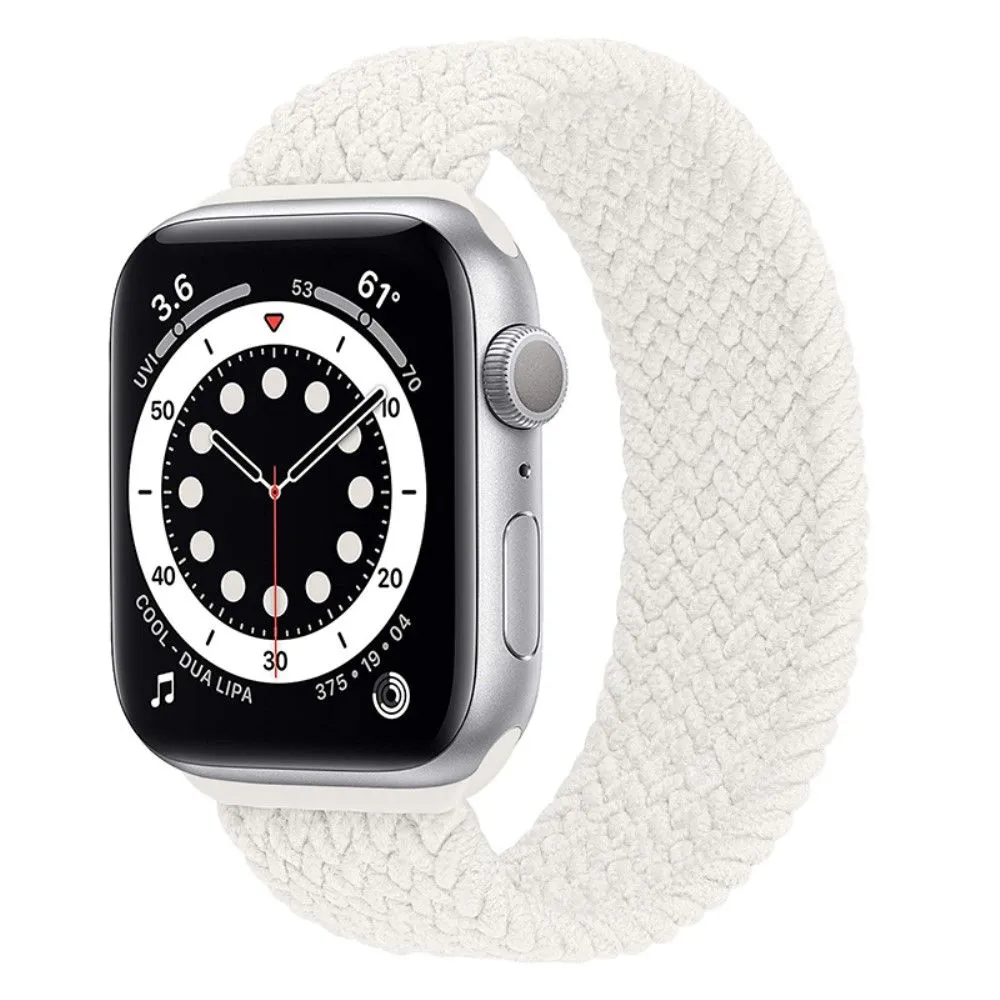 Apple Watch (45mm) elastic watch strap - Pearl White / Size: S