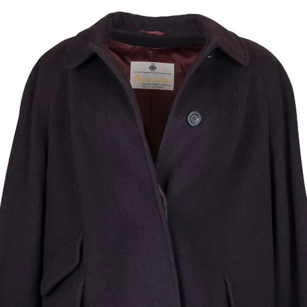 Aquascutum Coat - XL Purple Wool