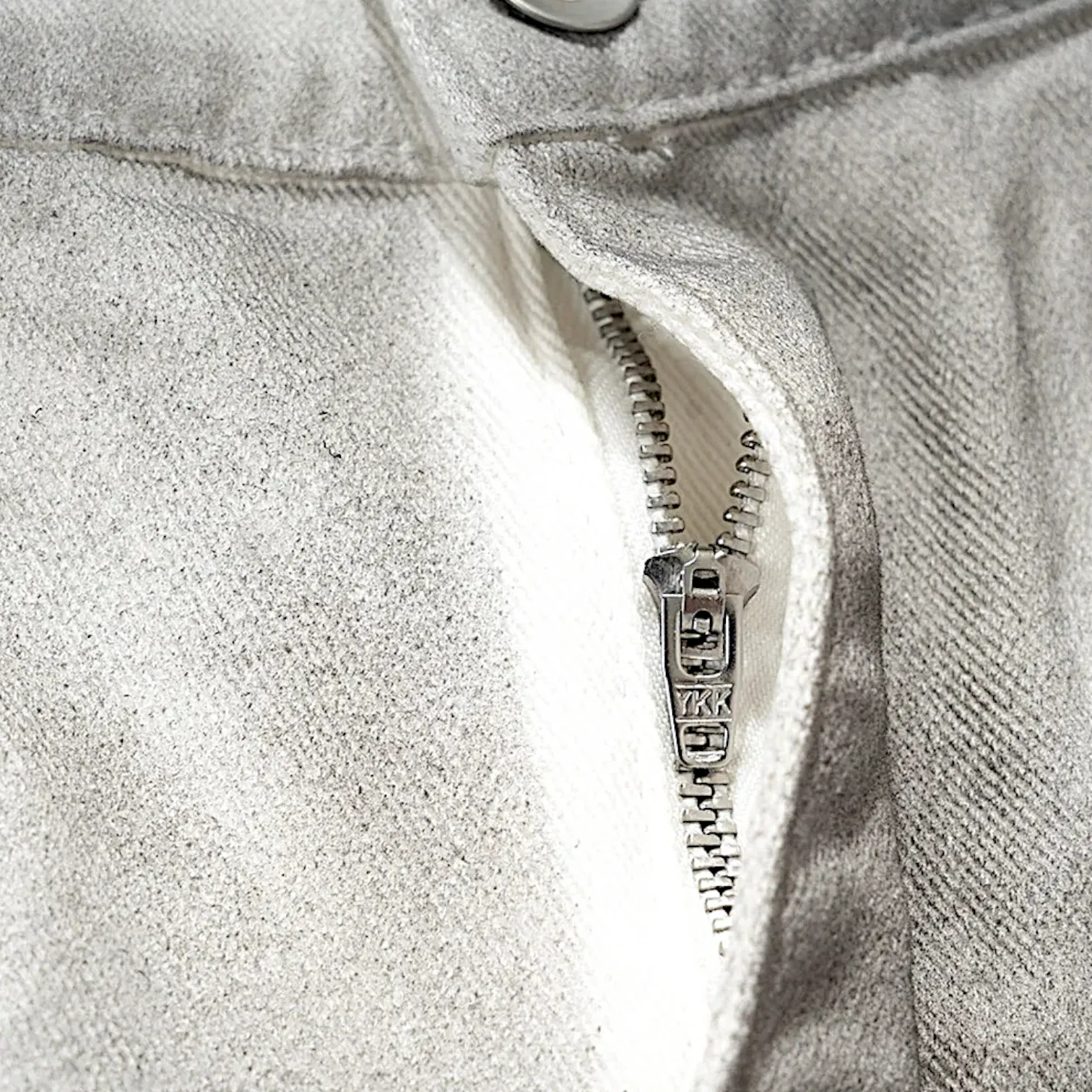 Baggy fit motorcycle wide leg jean