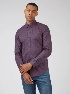 Ben Sherman Micro Geo Print Shirt - Red