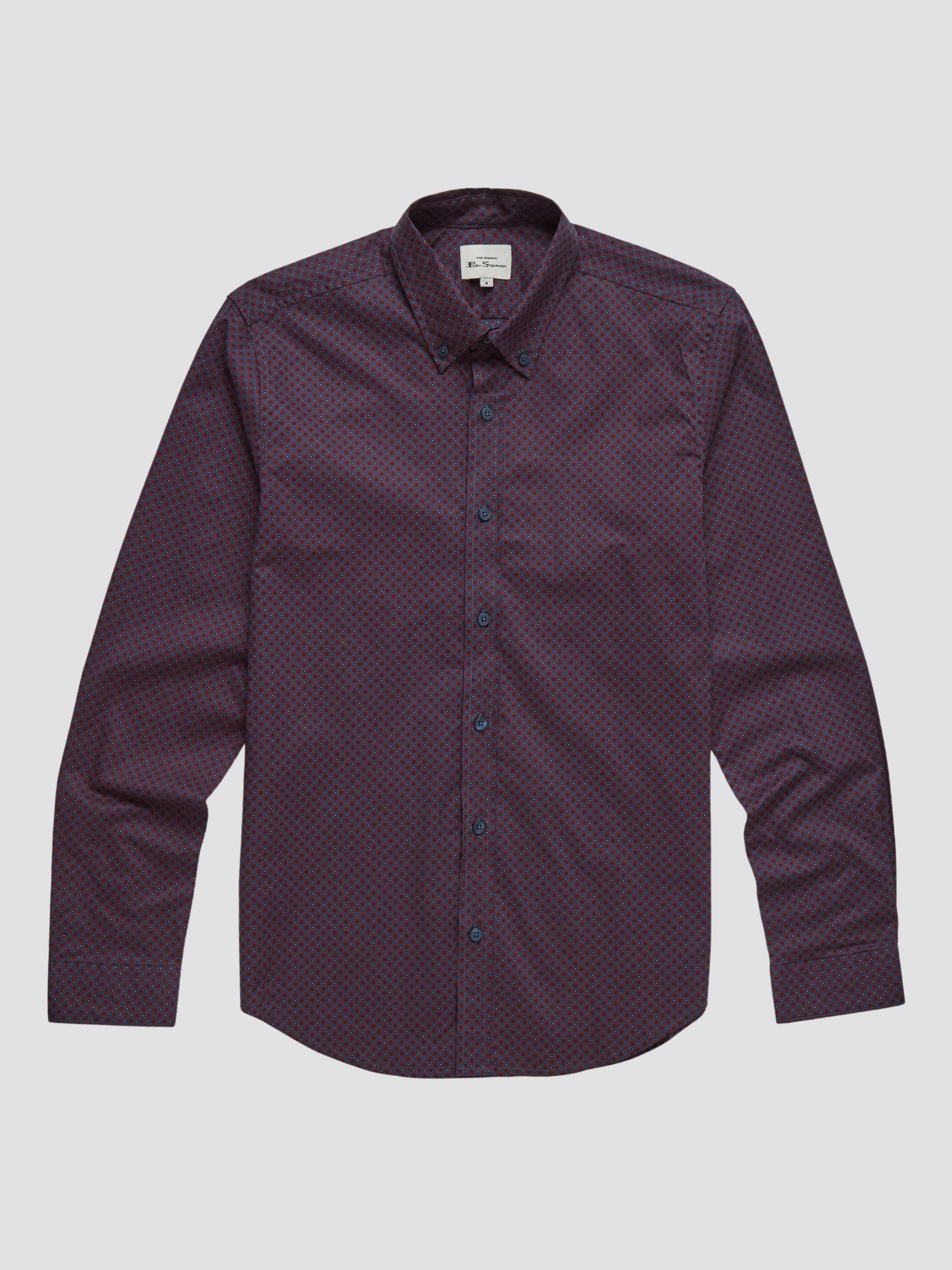 Ben Sherman Micro Geo Print Shirt - Red