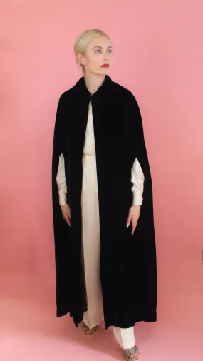 Black Velvet Cape