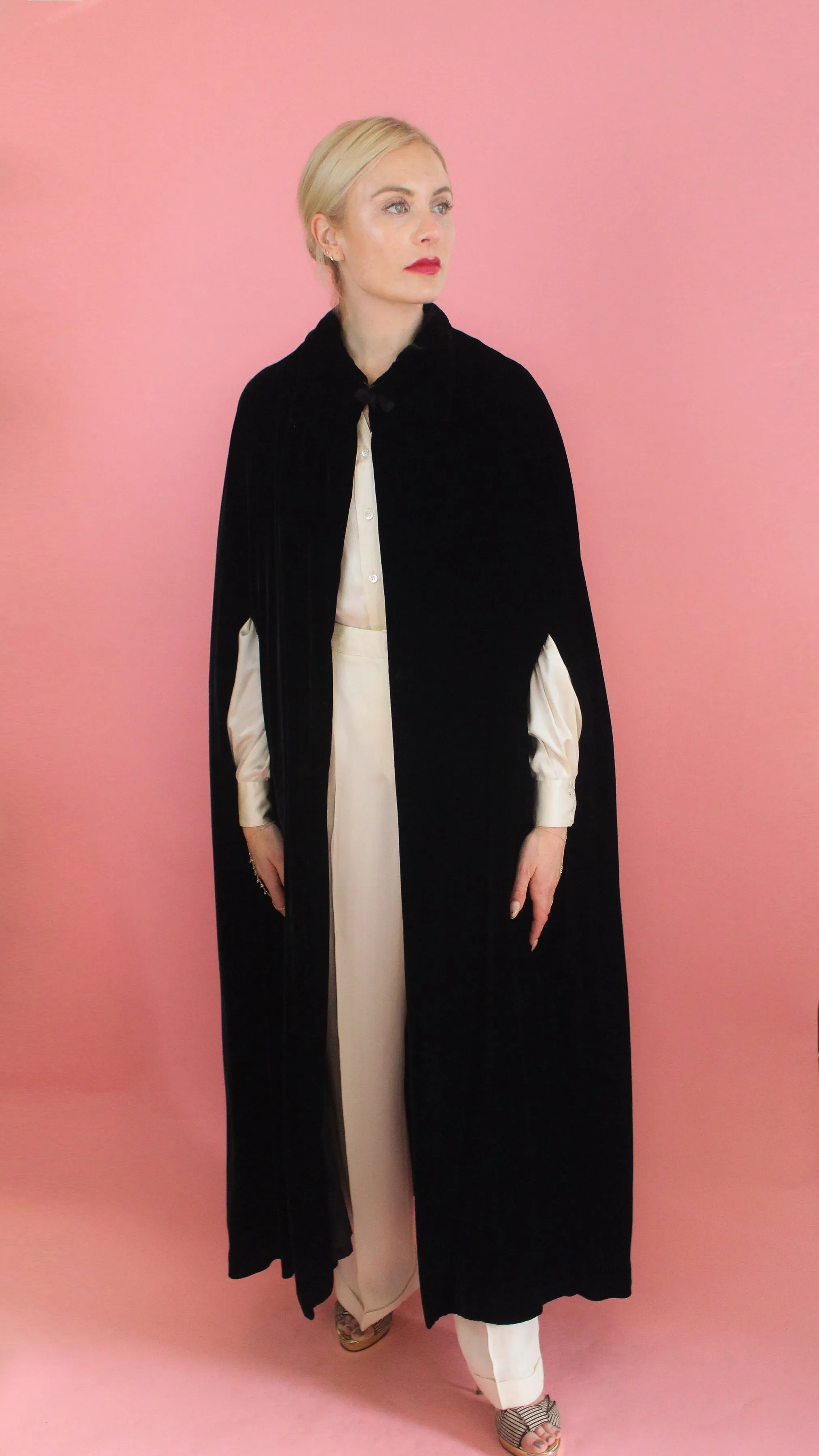 Black Velvet Cape