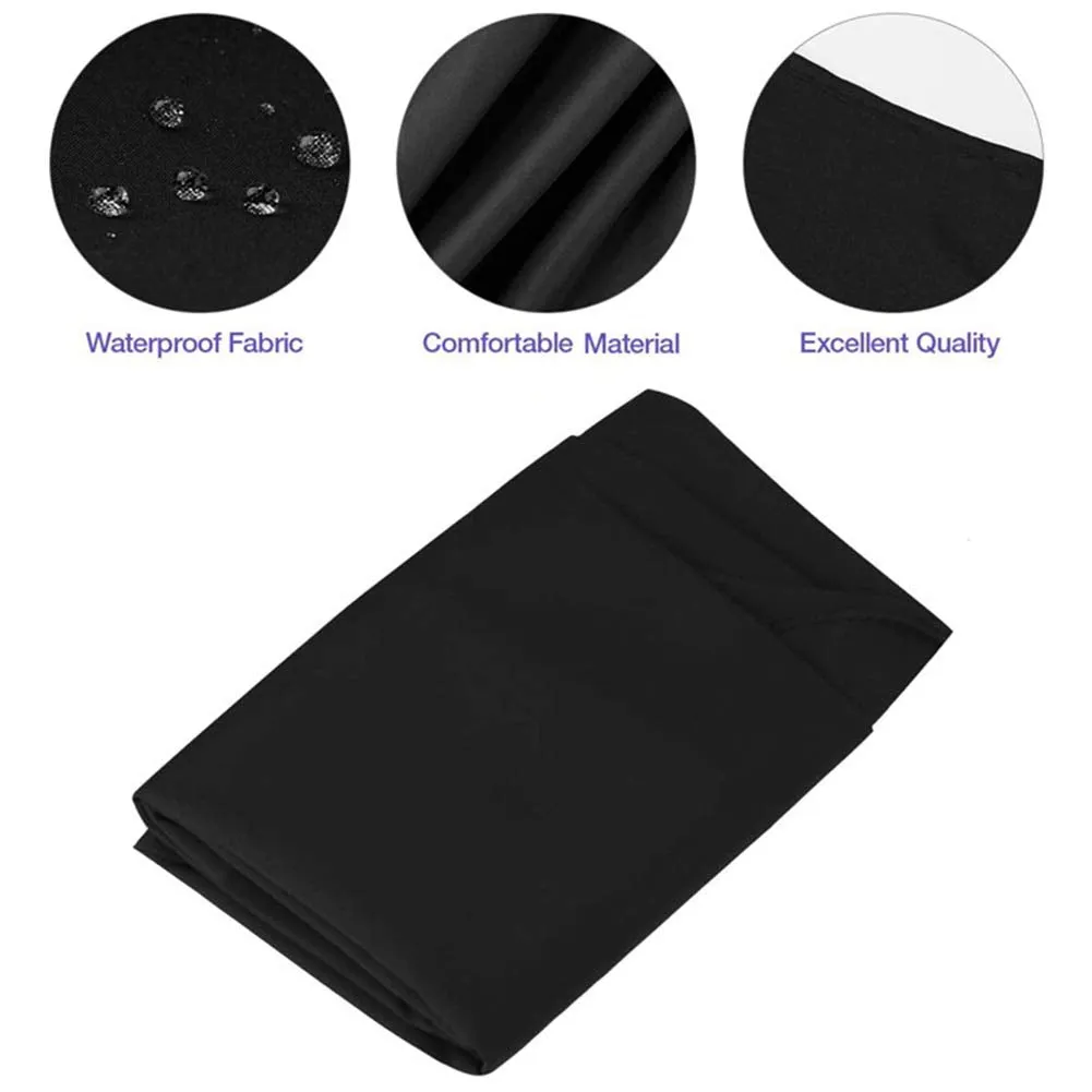 Black Waterproof Hair Salon Cape Professional Barber Cape with Metal Snap Closure Hair Cutting Cape for Adults Water Resistant Hairdressing Cape 59" x 47" (Pack of 1) Pack of 1