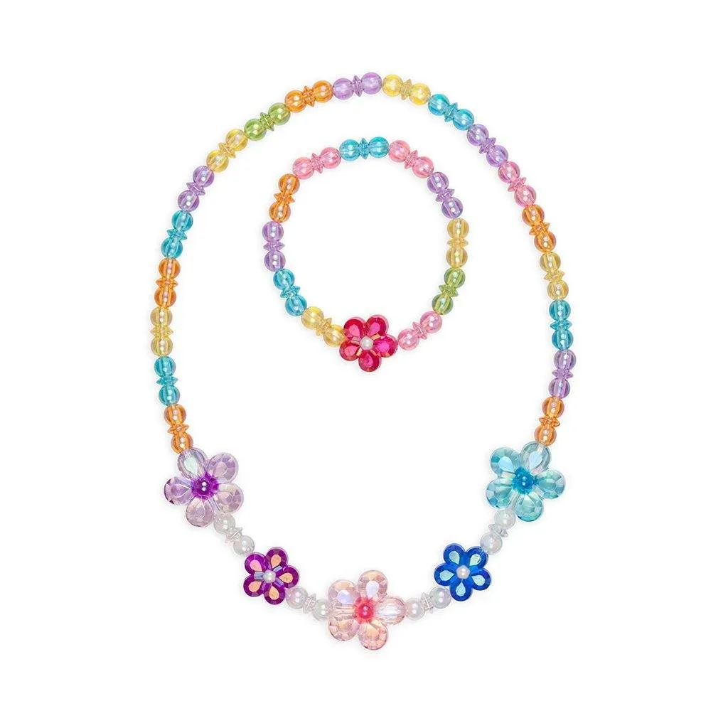 Blooming Beads Necklace and Bracelet Set