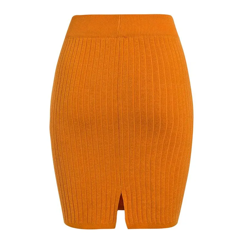 Boho High Waist Body-Conscious Pencil Skirt
