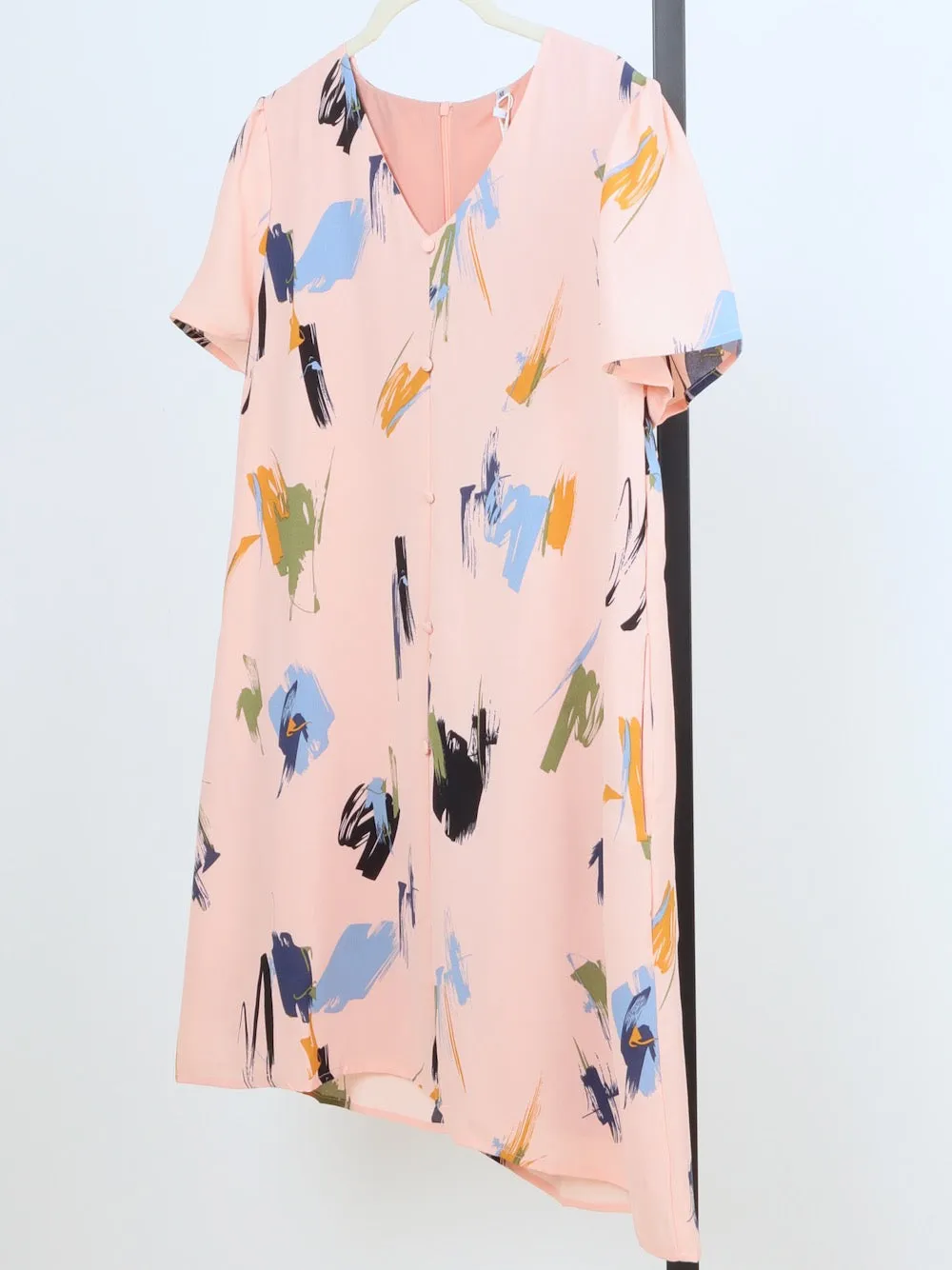 Brush Stroke Shift Dress