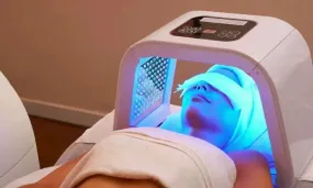 Chemical peel and LED light combo