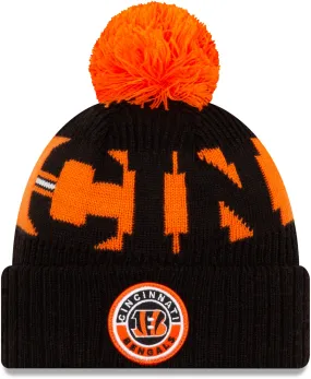 Cinncinati Bengals New Era NFL On Field 2020 Sport Knit Bobble Hat