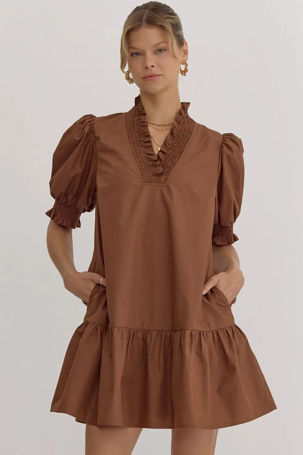 Coastal Cool Caramel Dress