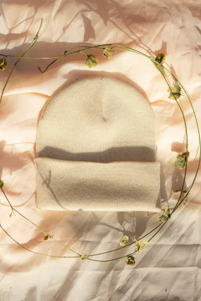 Cream Beanie Hat