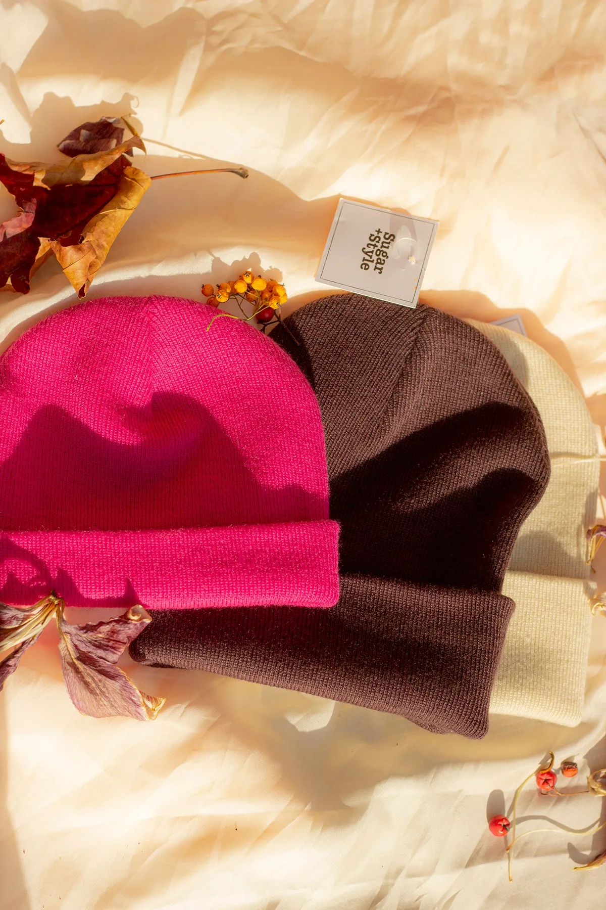 Cream Beanie Hat