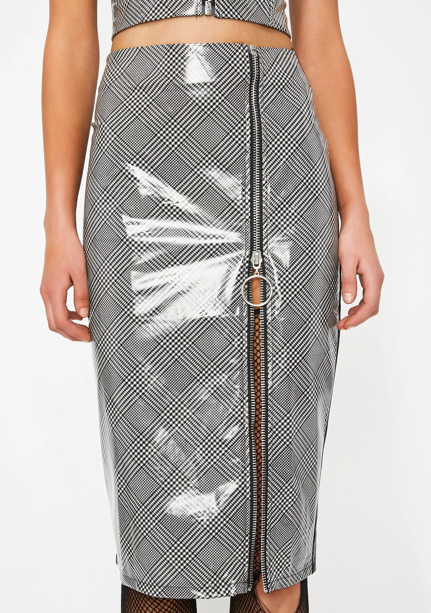 Crushing Hard Vinyl Pencil Skirt