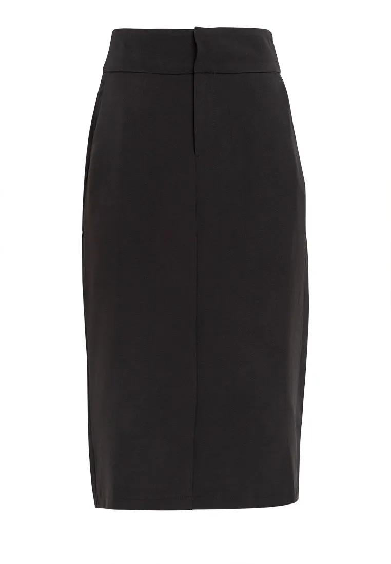 CYNARA Pencil Cut Midi Skirt