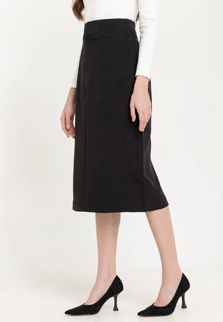 CYNARA Pencil Cut Midi Skirt