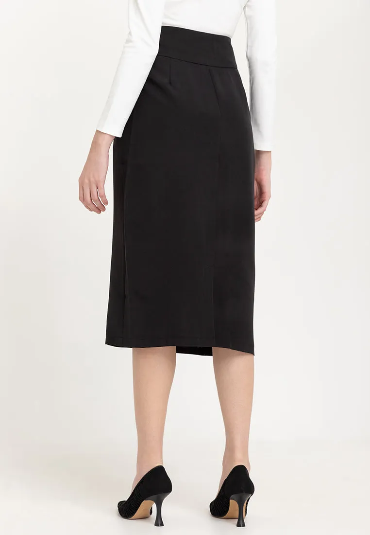 CYNARA Pencil Cut Midi Skirt
