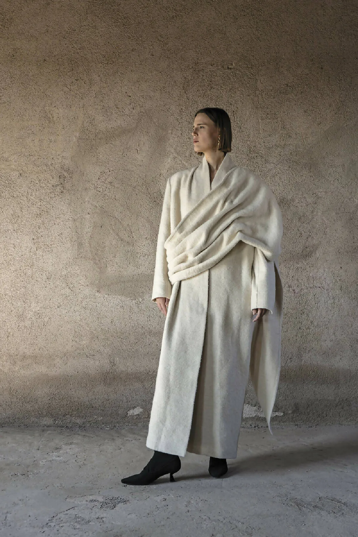DANUSHKA HEMP WOOL COAT