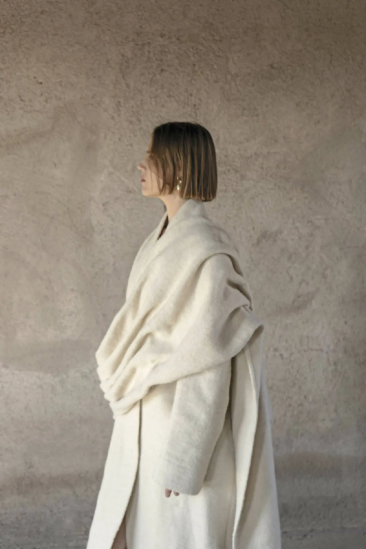 DANUSHKA HEMP WOOL COAT
