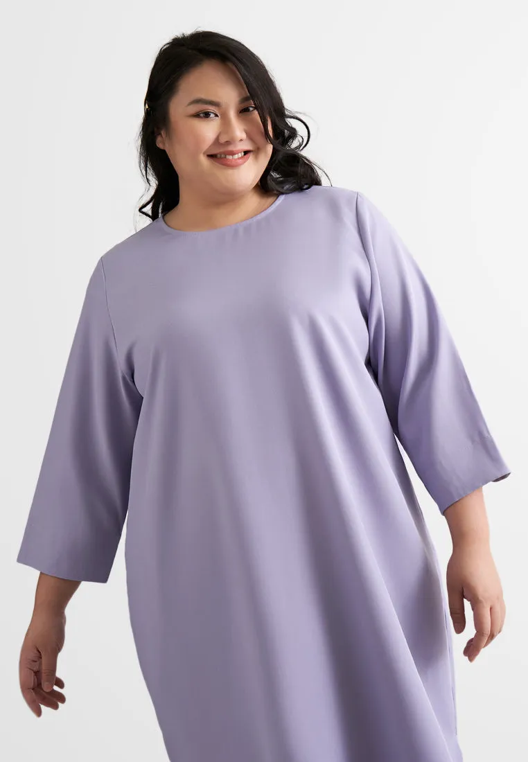 Daria Elegant Quarter Sleeve Shift Dress