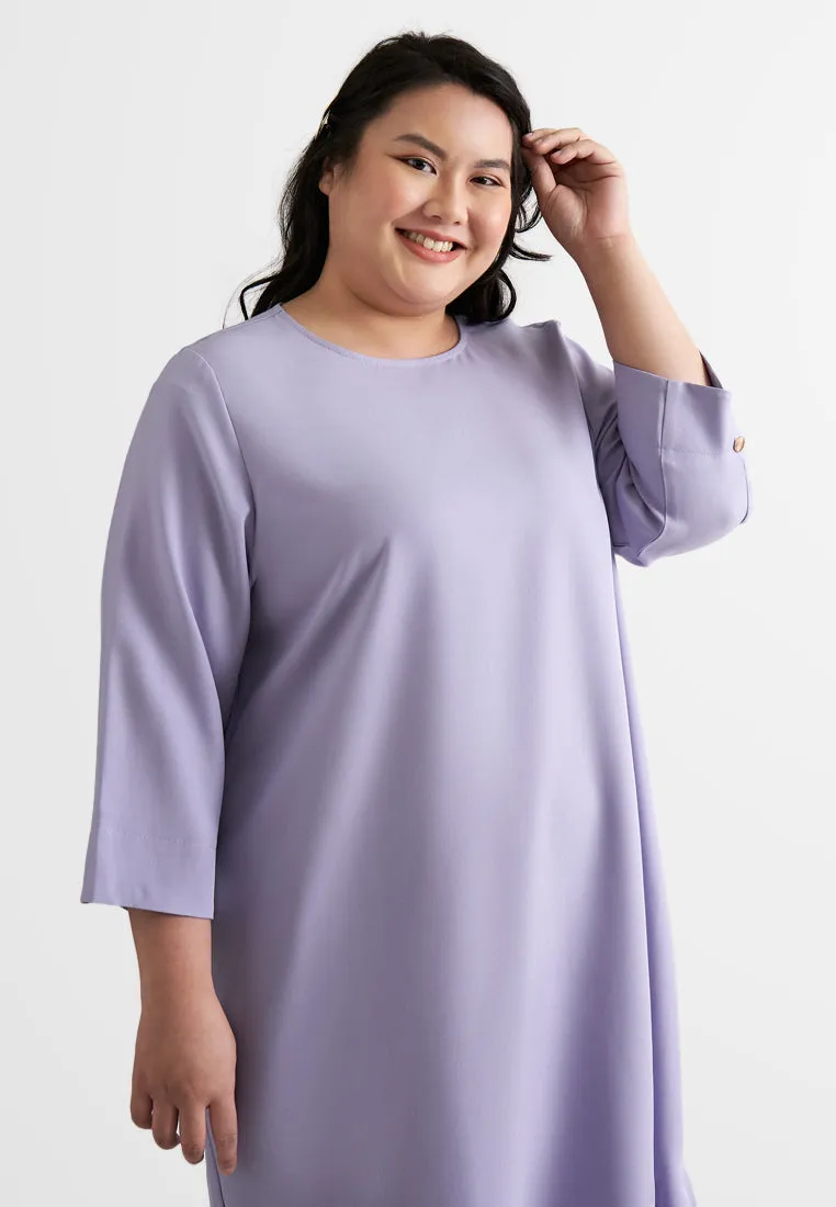 Daria Elegant Quarter Sleeve Shift Dress