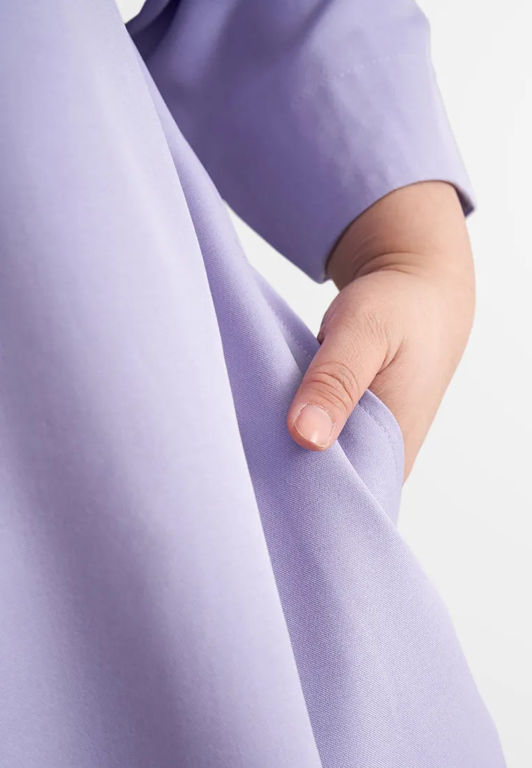 Daria Elegant Quarter Sleeve Shift Dress
