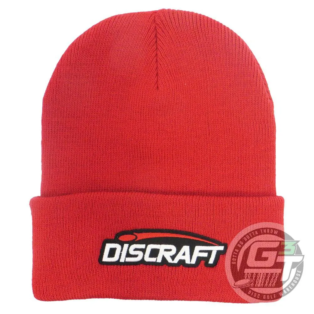 Discraft Logo Knit Cuffed Beanie Winter Disc Golf Hat