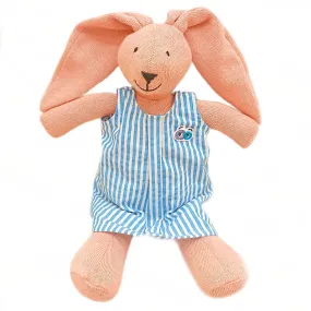 Doll's Blue Striped Seer Sucker Dress