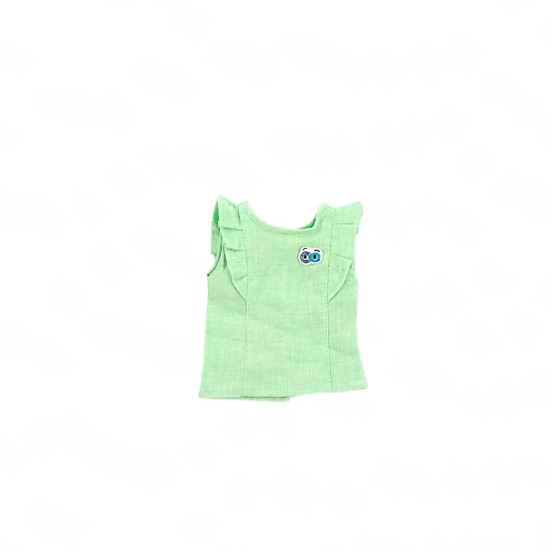 Doll's Green Jujupes Linen  Dress
