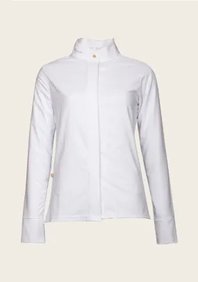 ESPOIR White Grand Prix Formal Button UV Show Shirt