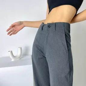 FashionSierra - Womens High Waist Straight Pants