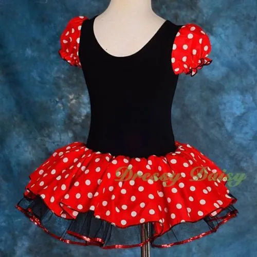 FC028 Minnie Mouse Dance Costume Fancy Dresses Headband Party Birthday Girl Size 12 Months - 7