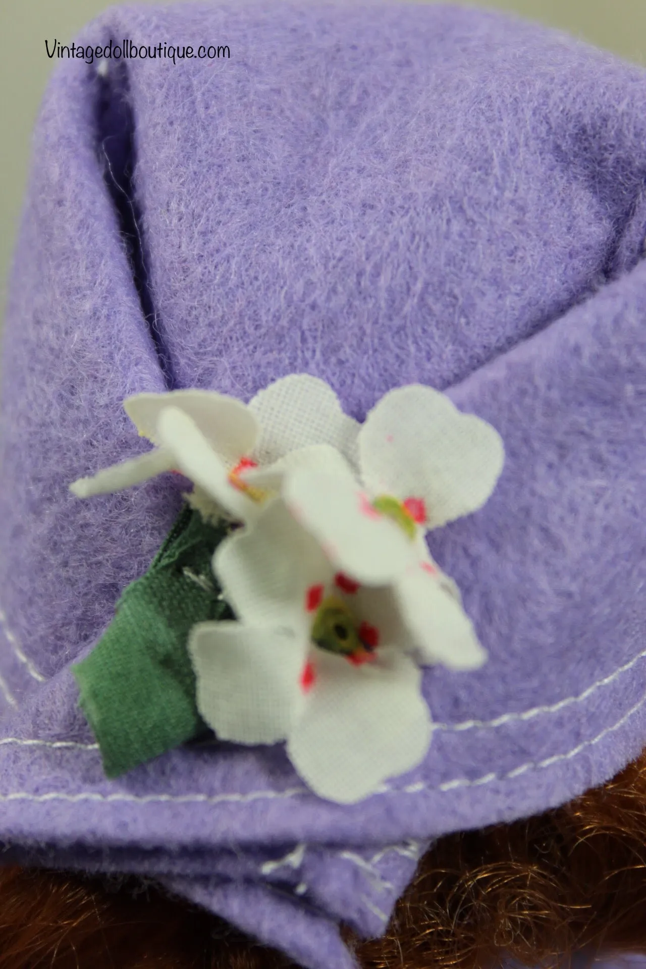 Felt coat and hat set “Fields of Lilac” for 9” Cissette
