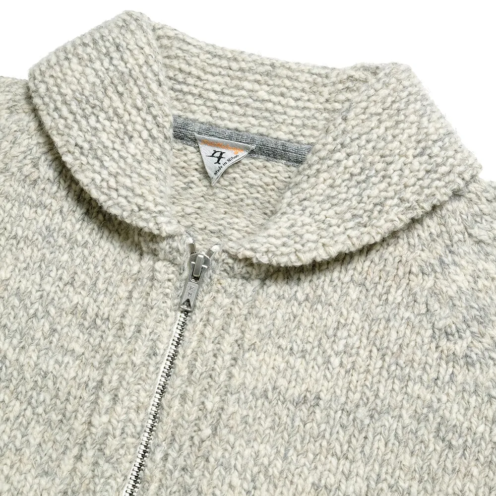 FilMelange - SHAYNE - Shetland slub knit - Cowichan Sweater - 2321018