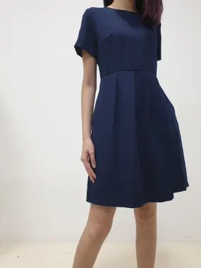 Folded Flap Sleeved Dress (Non-returnable)