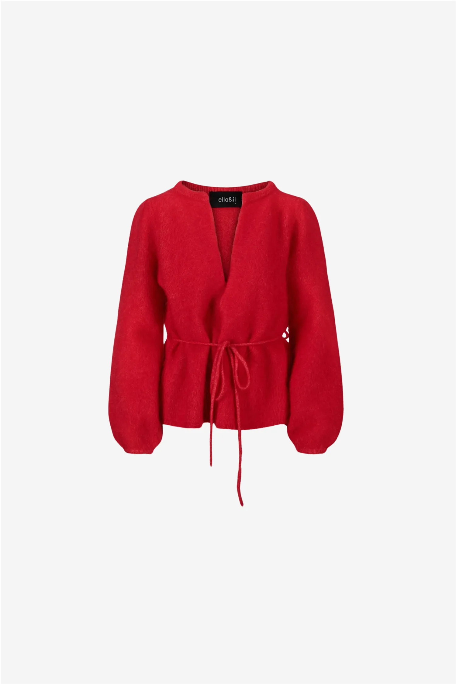 Fredrikke chunky cardigan Bright red