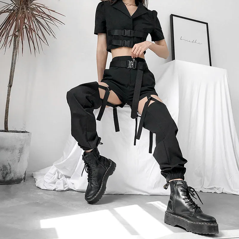 Funky High Waist Cargo Pants