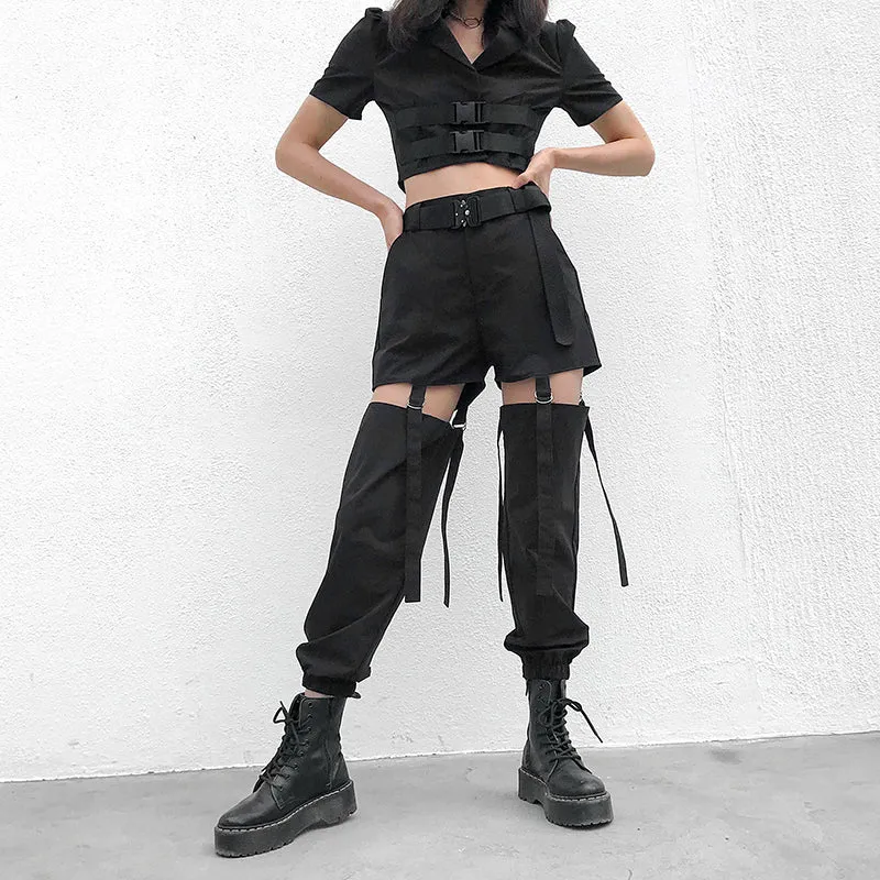 Funky High Waist Cargo Pants