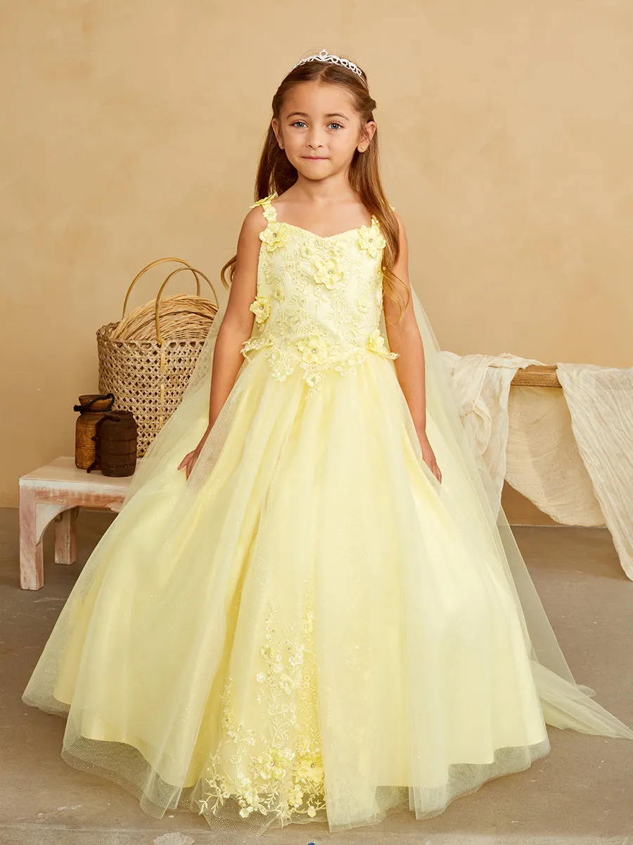 Girl Dress with Glitter Tulle Skirt by TIPTOP KIDS - AS7040