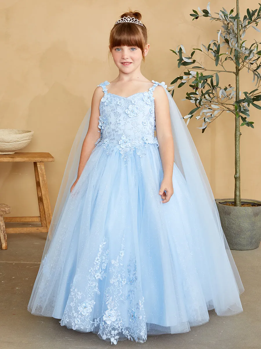 Girl Dress with Glitter Tulle Skirt by TIPTOP KIDS - AS7040