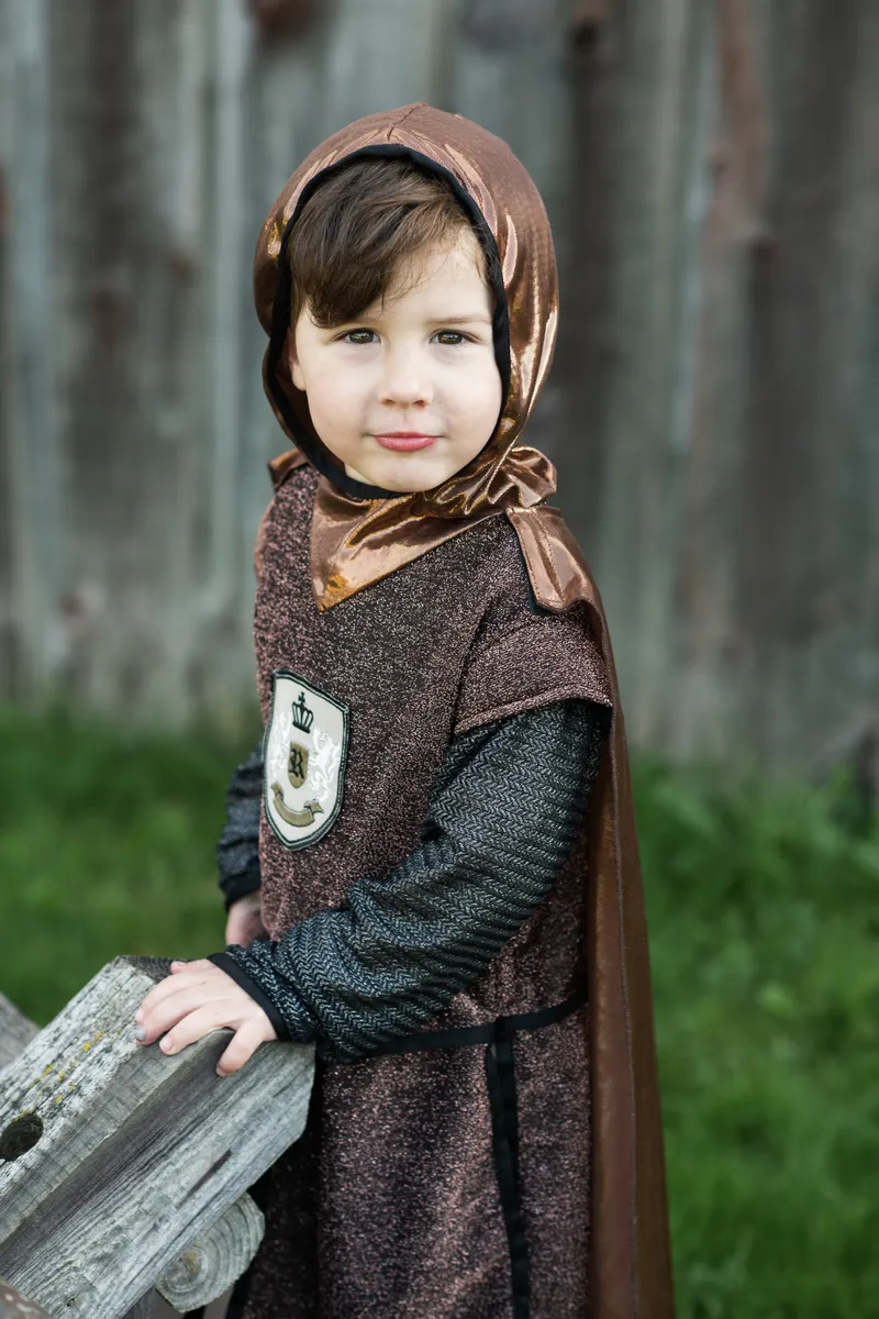 Great Pretenders Brilliant Copper Knight Tunic w/Cape, Size 5-6