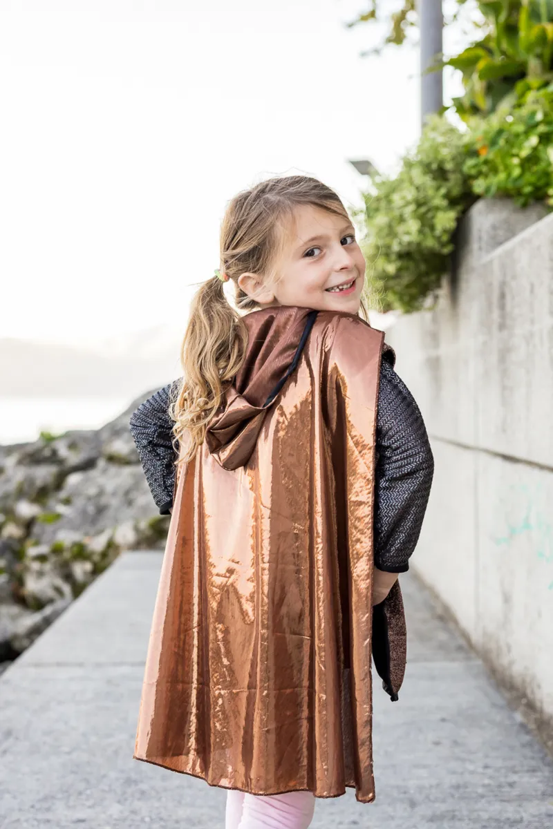 Great Pretenders Brilliant Copper Knight Tunic w/Cape, Size 5-6