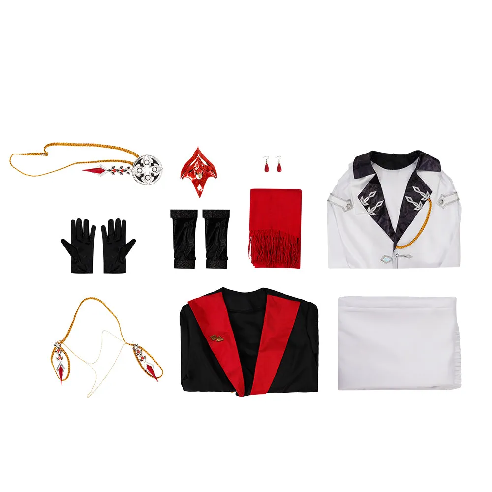 Gvavaya Game Cosplay Genshin Impact Fatui Harbinger Tartaglia Cosplay Costume Fatui Tartaglia Cosplay